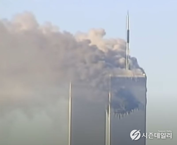 9.11 테러 당시 세계무역센터 / CBS 유튜브 캡처